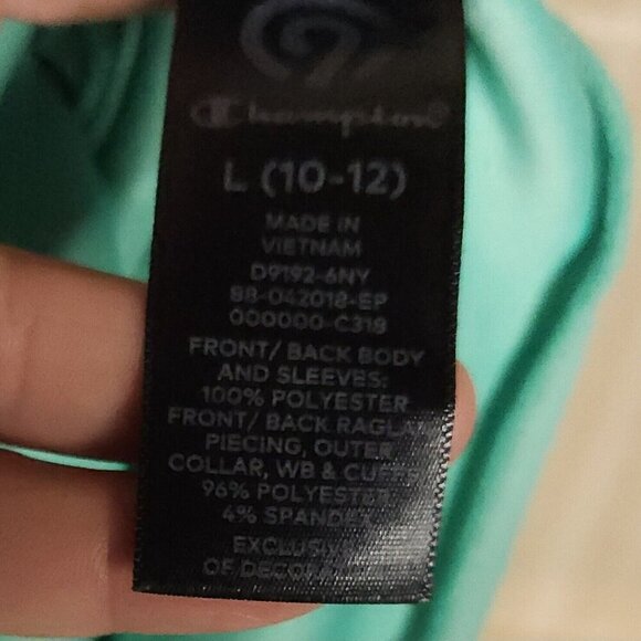 Champion Girls Mint Green Full Zip Jacket 10-12 - Picture 6 of 8